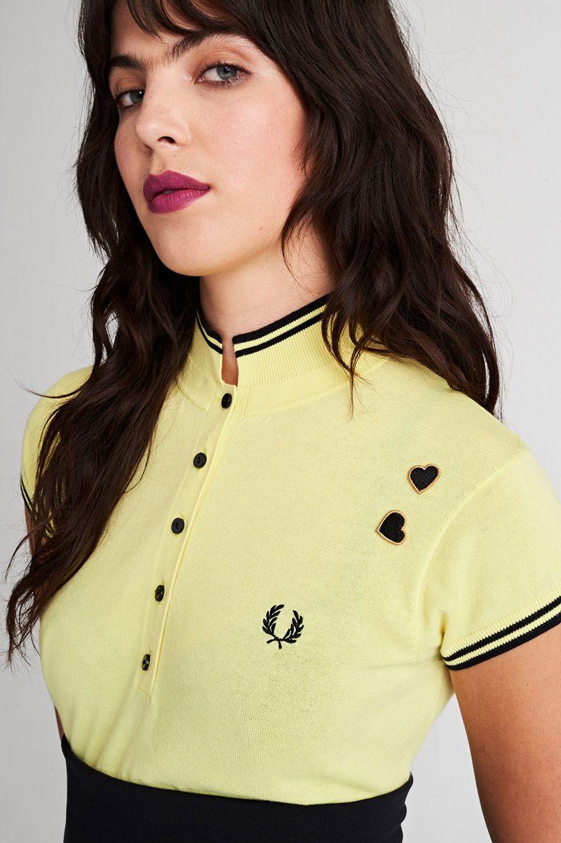 Yellow Fred Perry SK3004 Women\'s Knitwear | PH 1927MQZA